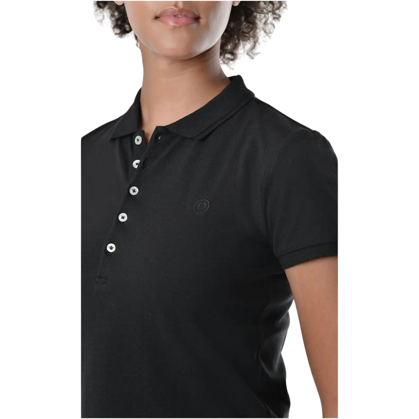 Dublin Damen Lily Mütze Ärmel Polo Shirt 1000385 - Black